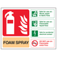 Extinguisher Sign - Rigid Plastic - Foam (Elec Safe) 105x150