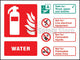 Extinguisher Sign - Rigid Plastic - Dry Water M
