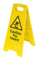 Caution Trip Hazard sign 600mm heavy duty plastic