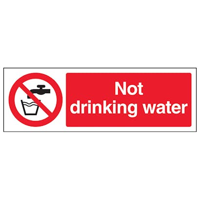 Not drinking water - 300x100mm RP/SA