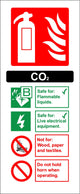 Carbon Dioxide Self Adhesive Sticker