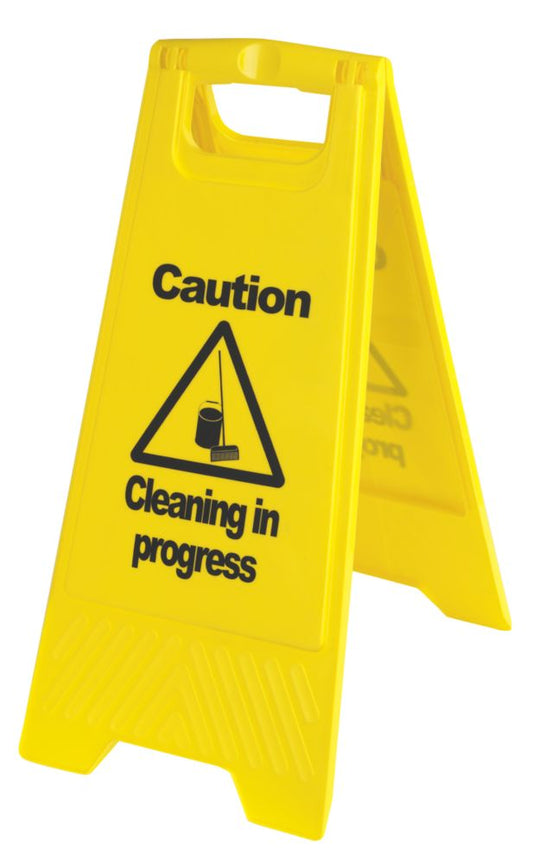 Cleaning in Progress sign 600mm heavy duty plastic