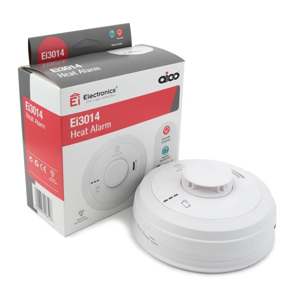 Ei3014 - Mains Heat Alarm with Lithium Back-up