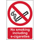 No Smoking Sign - Self Adhesive - 148mm x 210mm