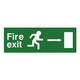 Fire Exit Signs - EEC Directive - Right (Rigid Plastic)