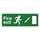 Fire Exit Signs - EEC Directive - Up Right (rigid plastic)