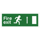 Fire Exit Signs - EEC Directive - Up (Rigid Plastic)