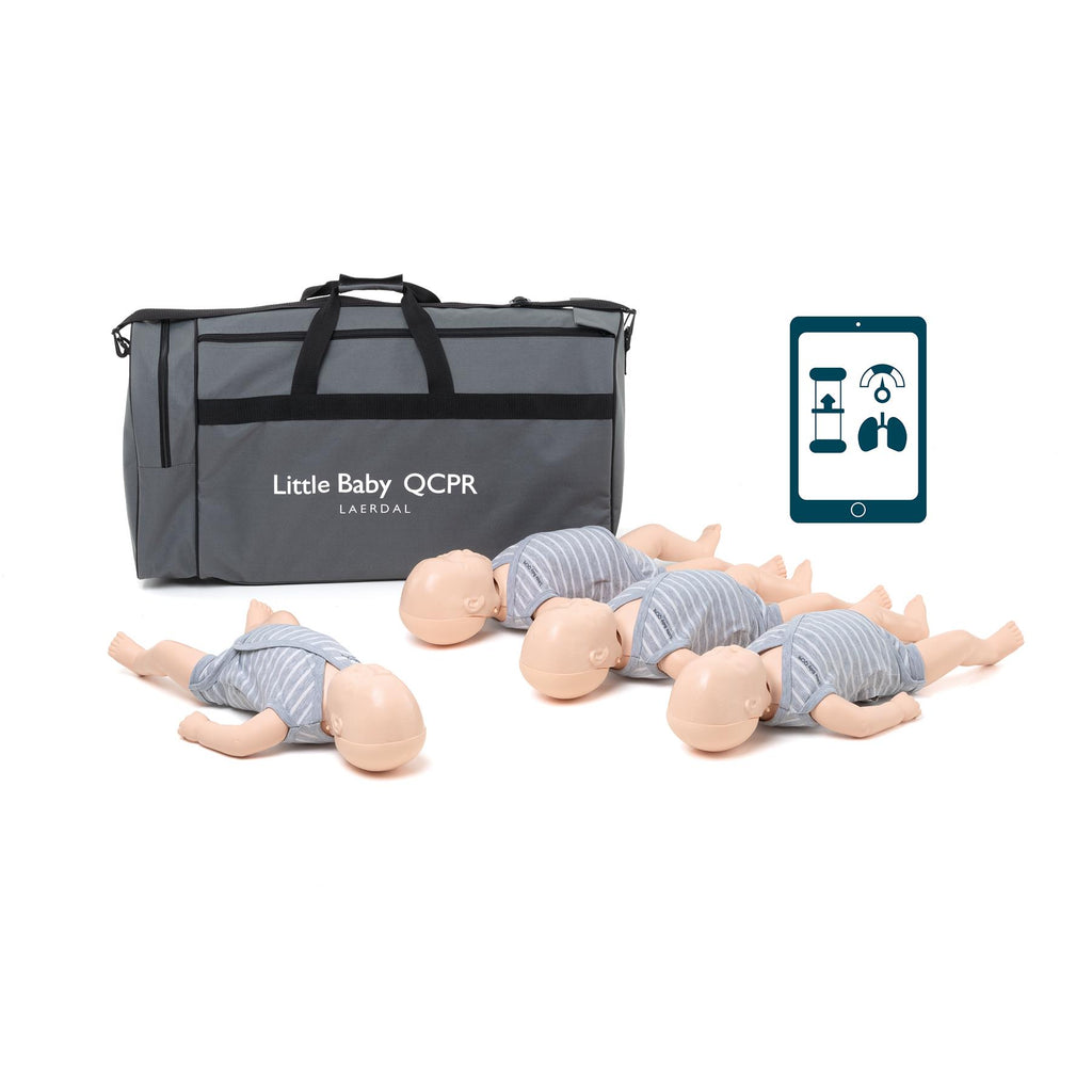 Laerdal Little Baby QCPR Light Skin Training Manikin - 4Pk