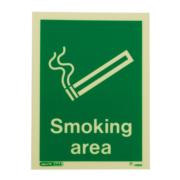 Smoking Area Rigid 200mm x 150mm