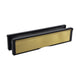 12" Polished Brass Intumescent Letterplate