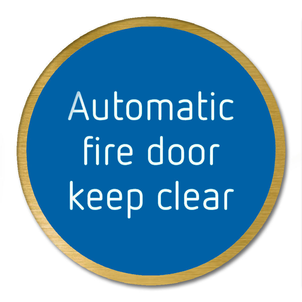 Self Adhesive 75mm Automatic Fire Door Keep Clear SSS