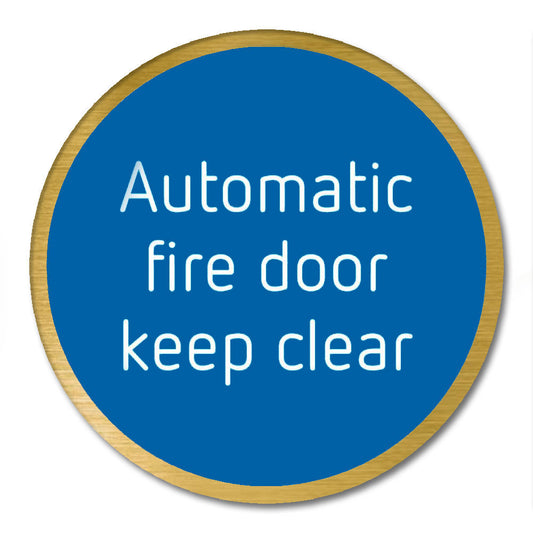 Self Adhesive 75mm Automatic Fire Door Keep Clear SSS