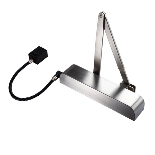 Exidor 9870 Electro-Hydraulic Door Closer in Satin Stainles