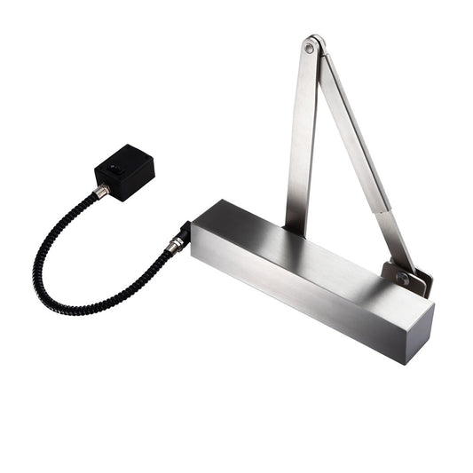 Exidor 9870 Electro-Hydraulic Door Closer in Satin Stainless
