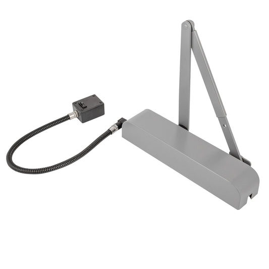 Exidor 9870 Electro-Hydraulic Door Closer in Silver Radius