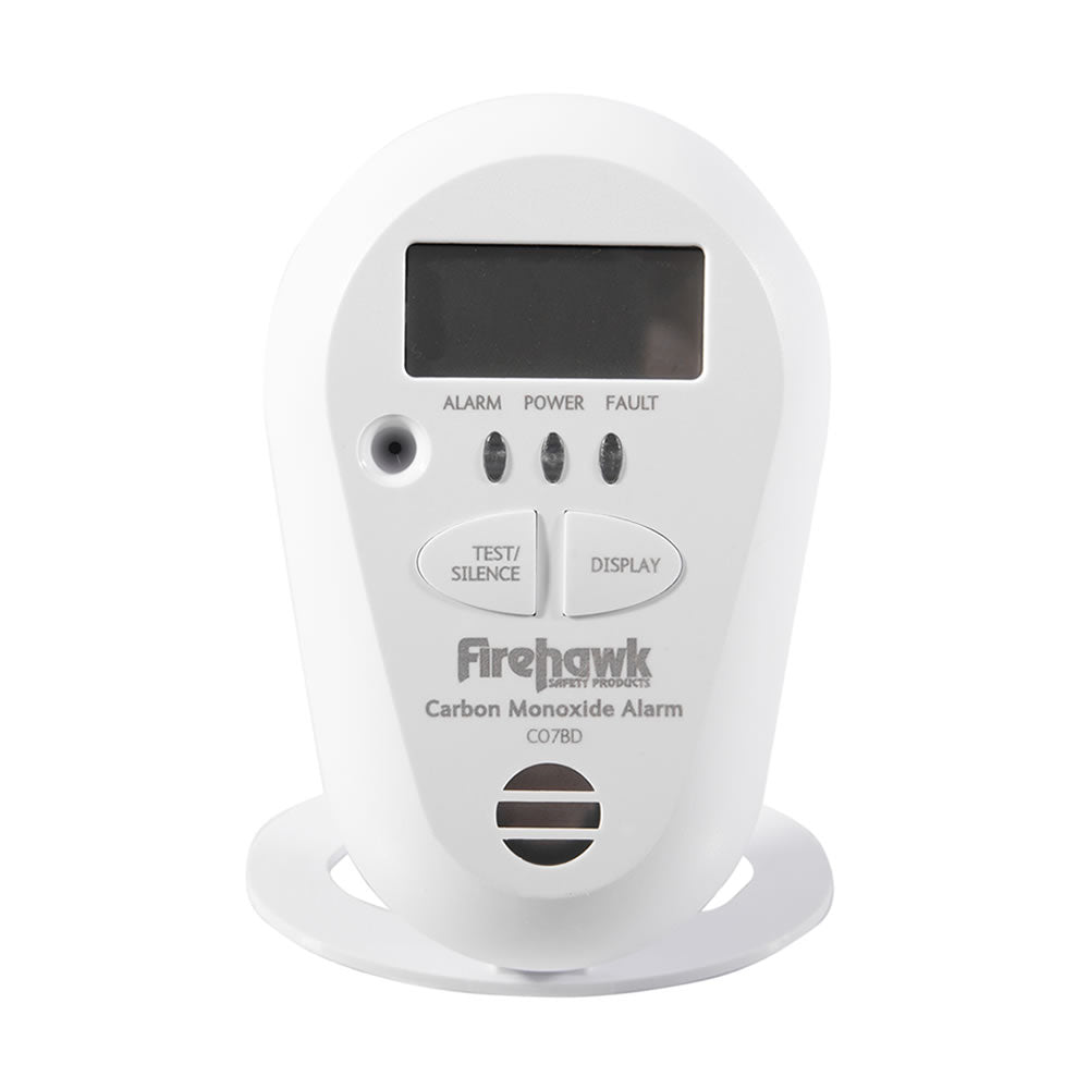 Firehawk 7 Year Lithium Battery CO Alarm Digital Display