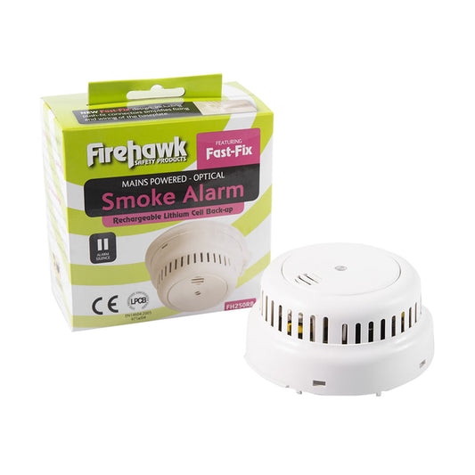 Firehawk FHN250RB Mains Smoke Alarm with Lithium Backup