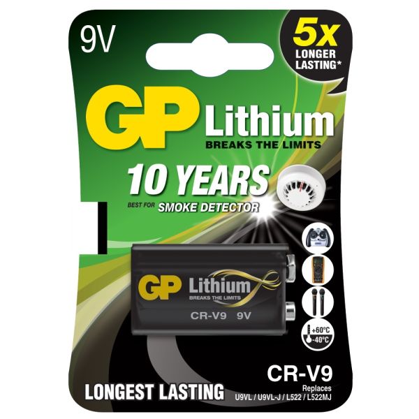 GP 9V Lithium Battery Cell