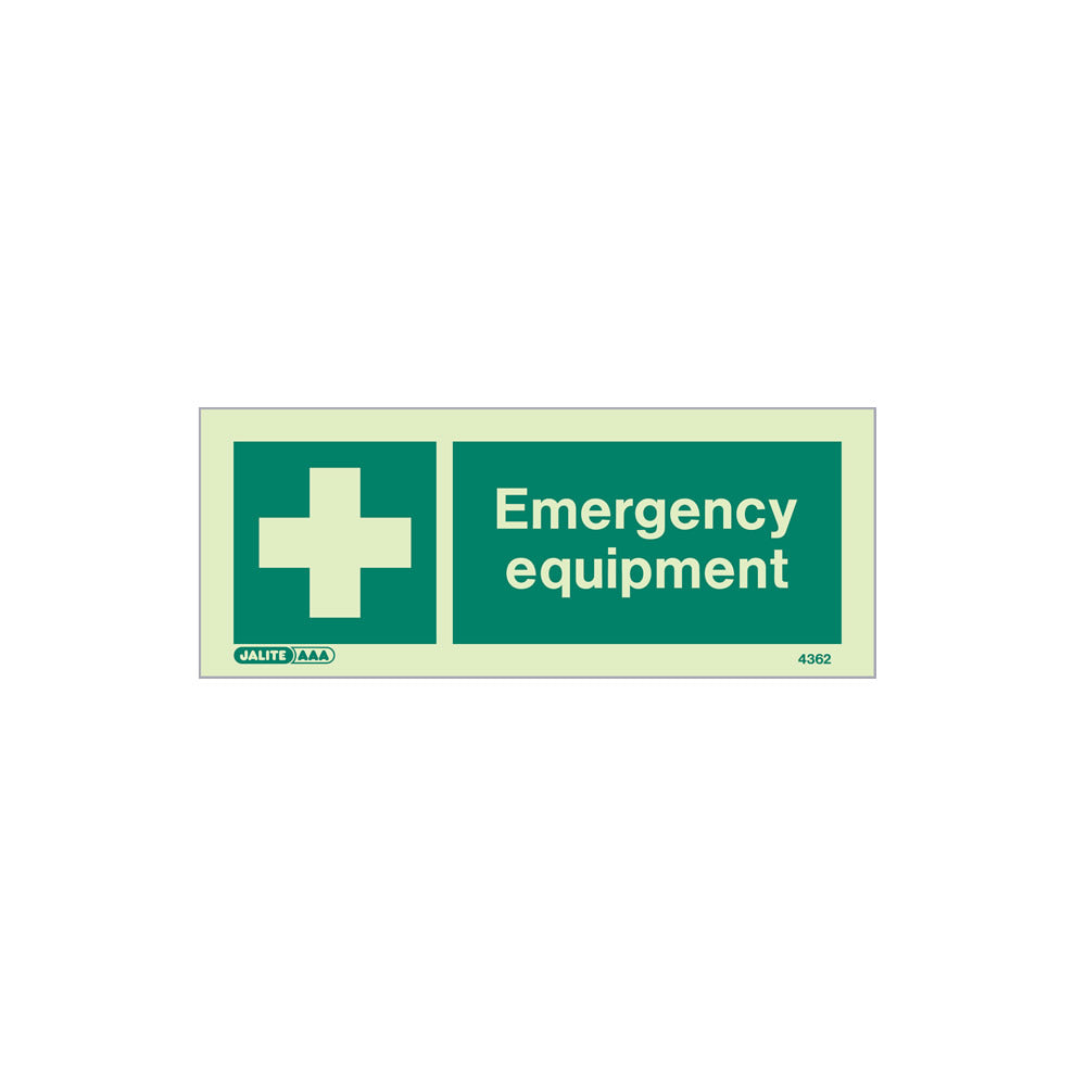 Emergency Equipment Location Sign, 150x150mm, Rigid PVC