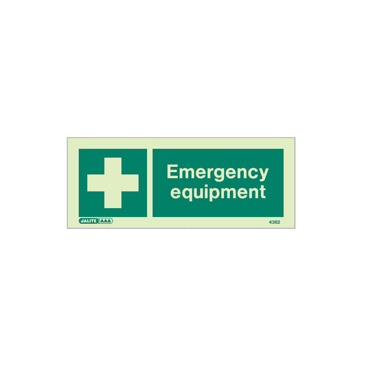 Emergency Equipment Location Sign, 150x150mm, Rigid PVC