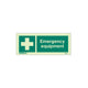 Emergency Equipment Location Sign, 150x150mm, Rigid PVC
