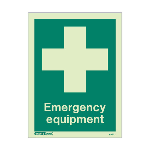 Emergency Equipment Location Sign, 150x200mm, Rigid PVC