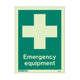 Emergency Equipment Location Sign, 150x200mm, Rigid PVC