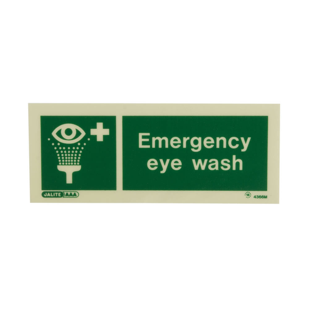 Emergency Eye Wash sign - 80x200mm