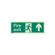 Fire Exit Sign - Rigid Plastic - Up - Size T