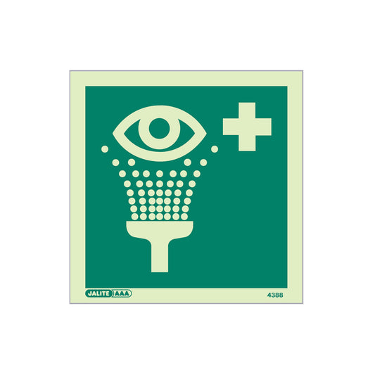 Emergency Eye Wash Sign, No Text, 150x150mm, Rigid PVC