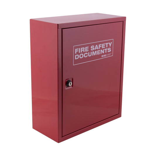Red Metal Document Cabinet - Key Lock