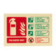 ID sign - P50 Water Mist 2ltr (F-safe) - GITD Rigid PVC, 100x150mm
