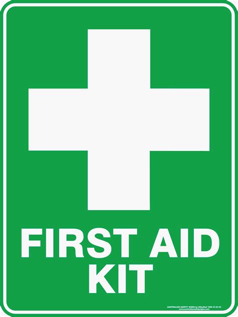 First Aid Equipment Sign - 80 x 200mm