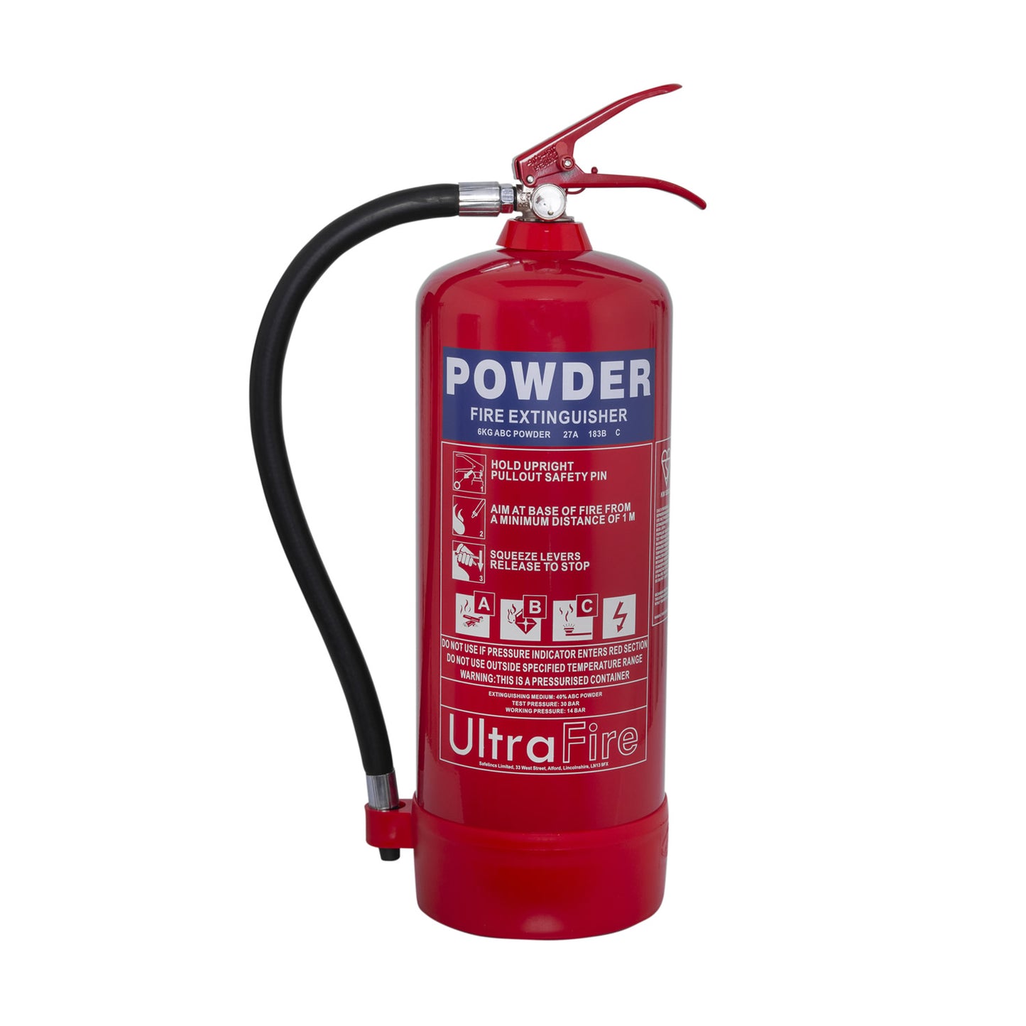 UltraFire 6kg ABC Powder Fire Extinguisher