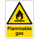 Flammable Gasses Sign 200x150mm
