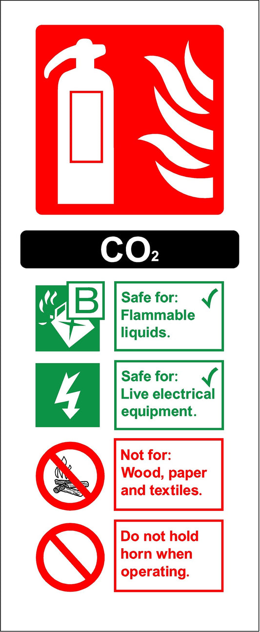 Carbon Dioxide Self Adhesive Sticker