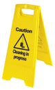 Cleaning in Progress sign 600mm heavy duty plastic
