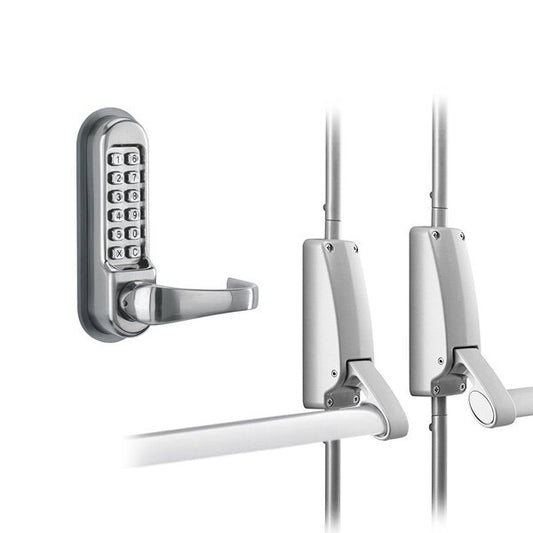 Briton Double Door Panic Bar with 9260 Code Lock OAD