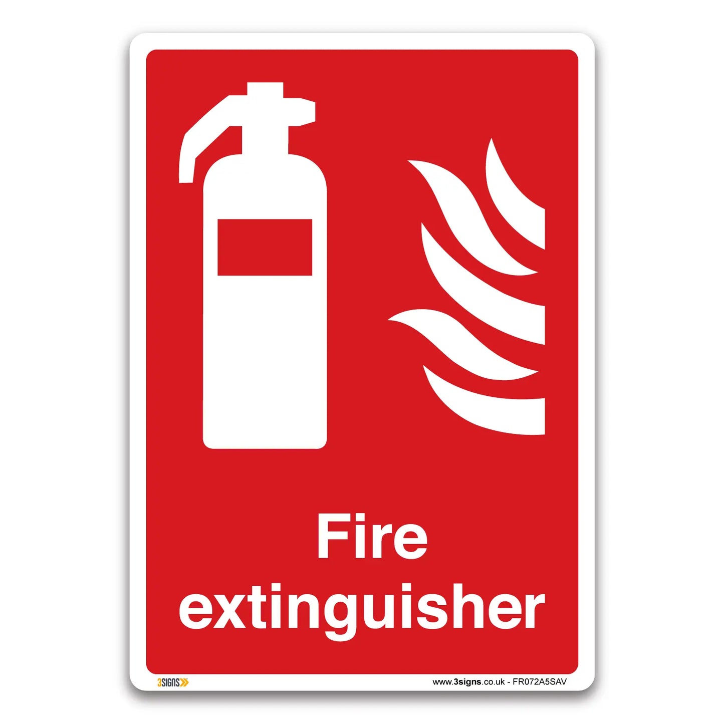 Fire Extinguisher Sign - Size A - Vinyl