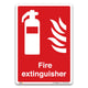 Fire Extinguisher Sign - Size A - Vinyl