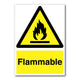 Flammable Substance Sign 200x150mm