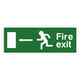 Fire Exit Signs - EEC Directive - Left (Rigid Plastic)