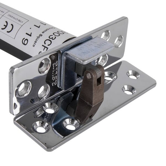 Astra Polished Chrome Concealed Door Closer Sqr Plates