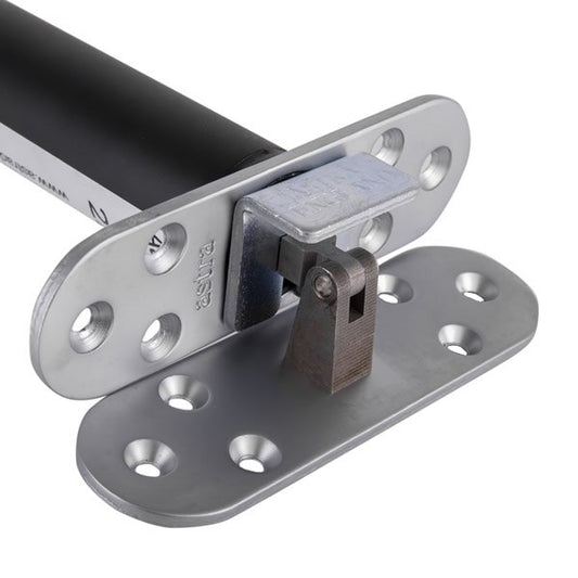 Astra Satin Chrome Concealed Door Closer Rnd Plates