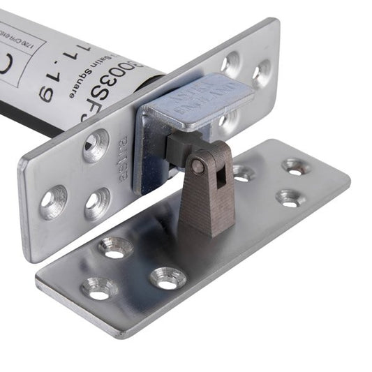 Astra Satin Chrome Concealed Door Closer Sqr Plates