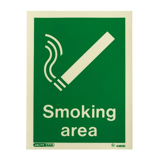 Smoking Area Vinyl 200mm x 150mm