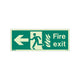 NHS Fire Exit Sign - Left - Size K - RP