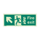 NHS Fire Exit Sign - UL - Size J - RP