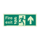 NHS Fire Exit Sign - Up - Size J - RP