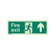 Fire Exit Sign - Rigid Plastic - Up - Size K